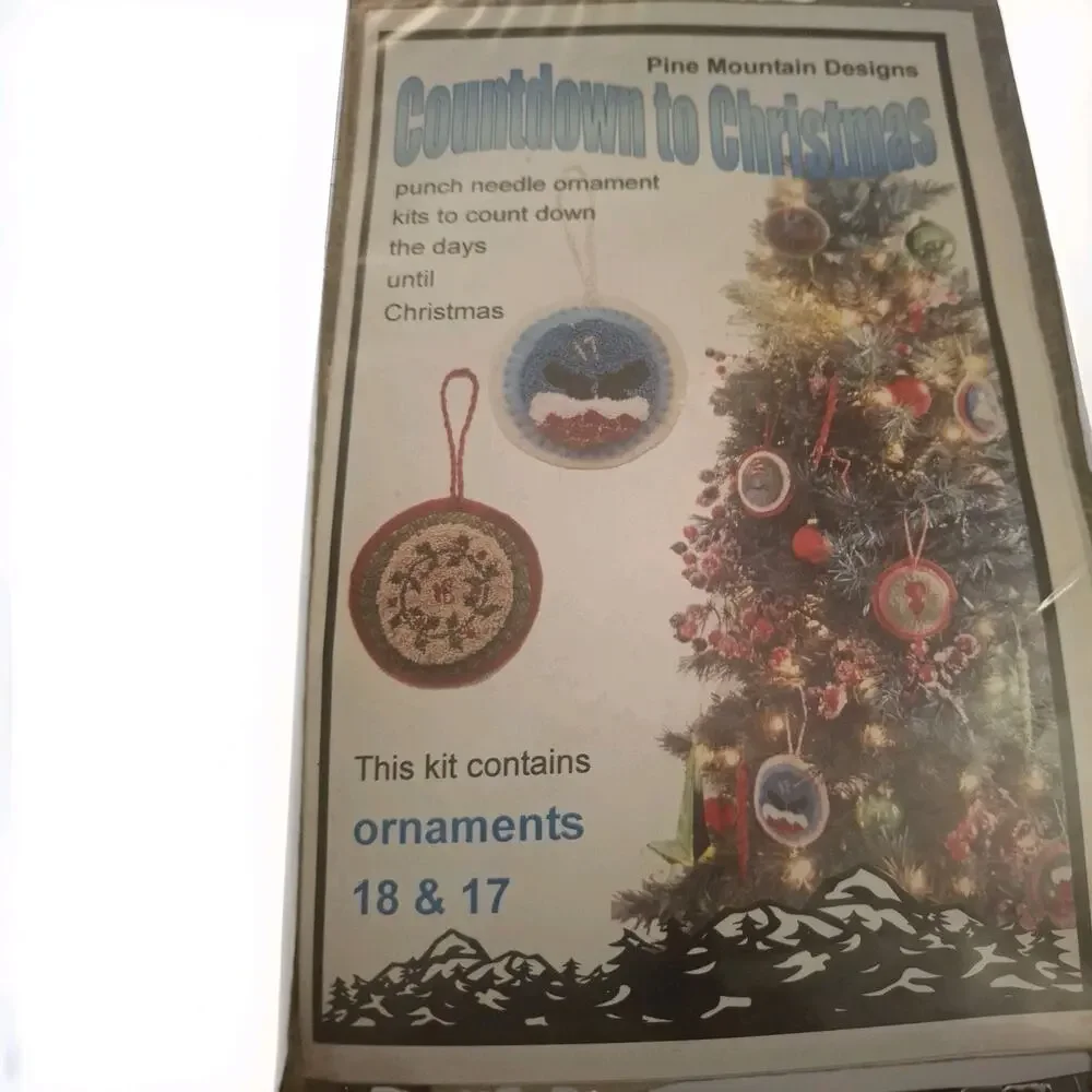 Pine Mountain Punch Needle Kit To Christmas Ornament 17 & 18